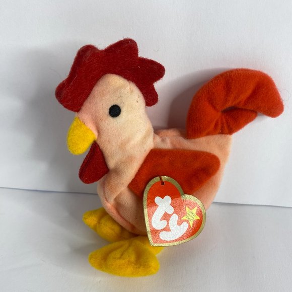 TY Teenie Beanie Baby Strut the Rooster Vintage - Picture 4 of 5